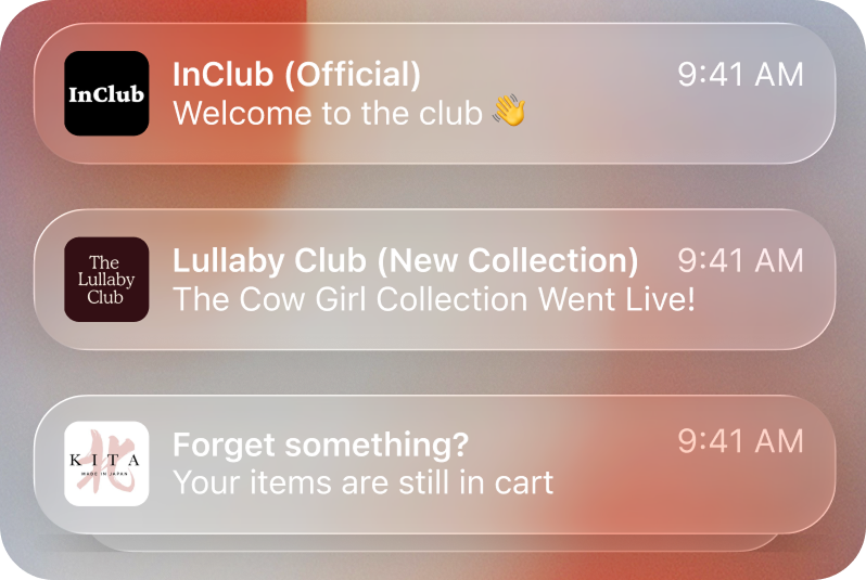 A branded community on InClub